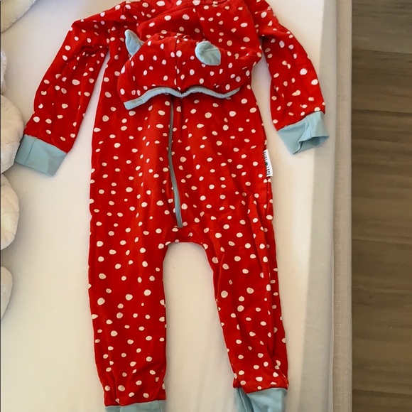 Purl Lamb Bear Hoodie Jumpsuit - Picture 2 of 4